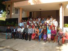 DIET Trainees on the day of Farewell Party with the Lecturers
