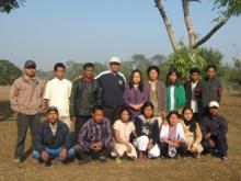 A Team of Lecturers and Trainees involved in Community Awareness Programme